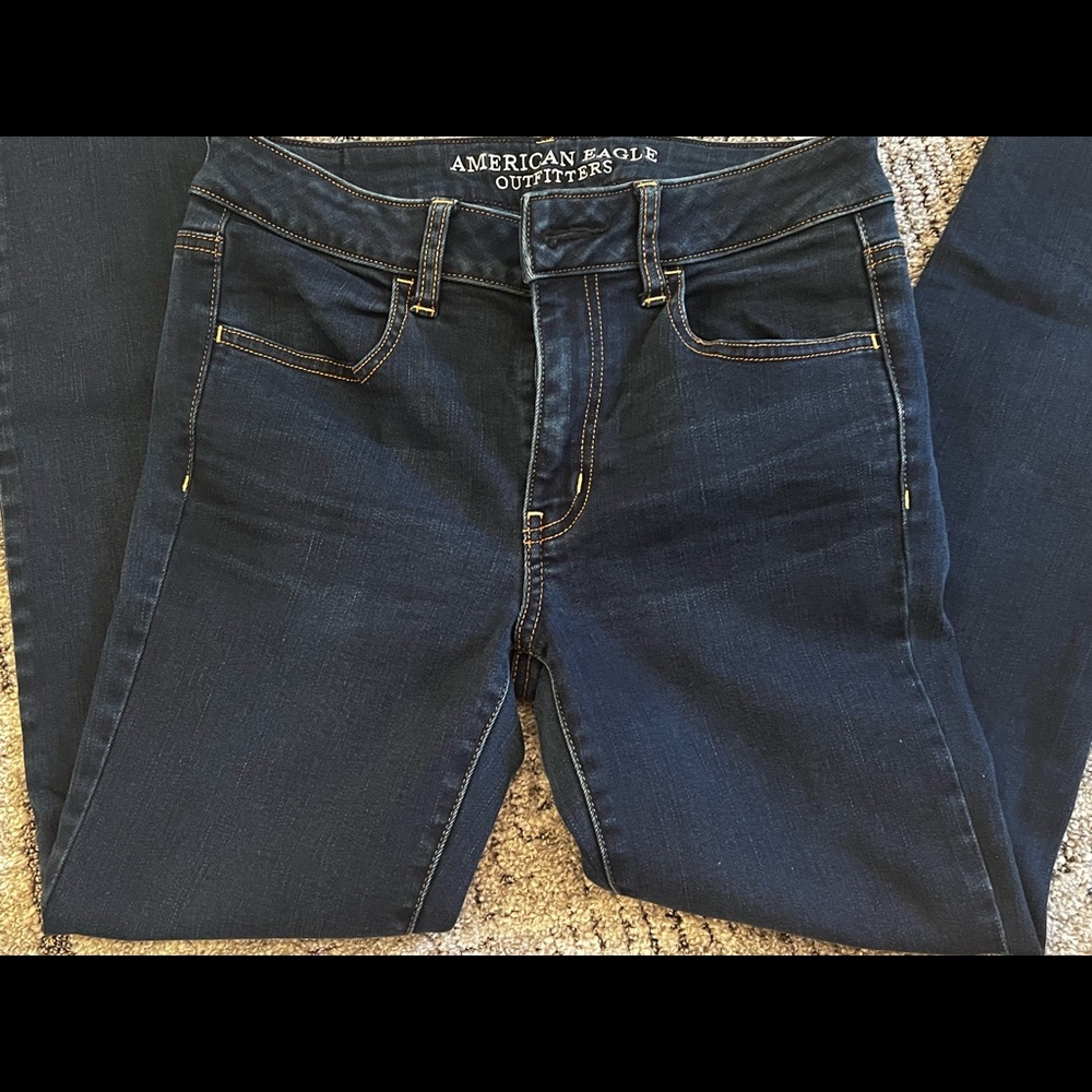 American Eagle Super Stretch Blue Jegging